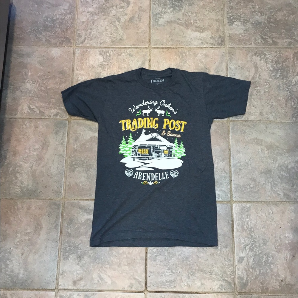 Pre Loved 
Frozen Wandering Oaken's Trading Post & Sauna T-Shirt
